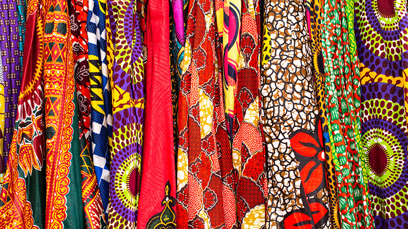 Dyed Printed Fabrics Africa